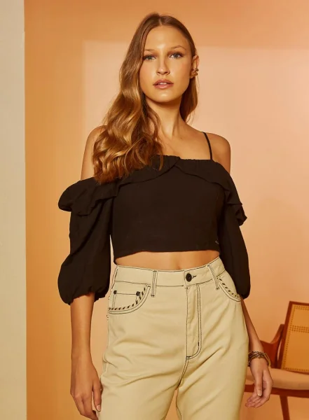 Blusa Linho Forum