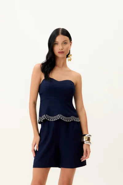Coordenado Bermuda e Blusa Carlota Costa