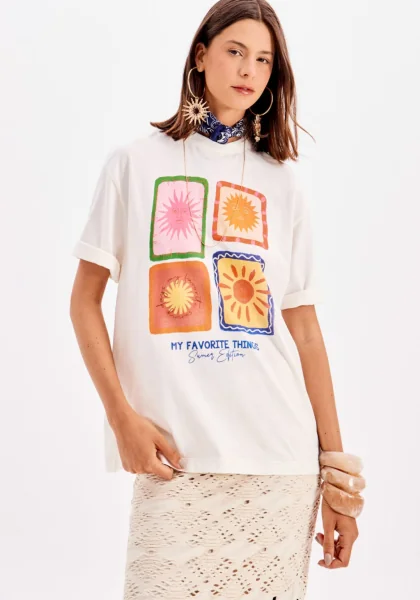T-shirt Oversizet Alongada My Favorite