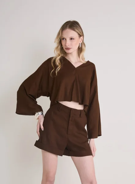 Blusa  Linho Forum