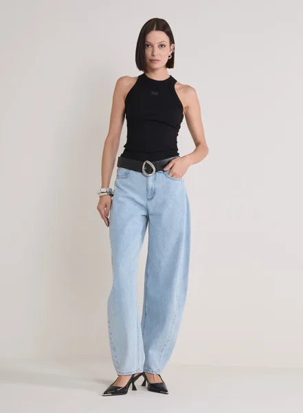 Calça Jeans Barrel  Forum