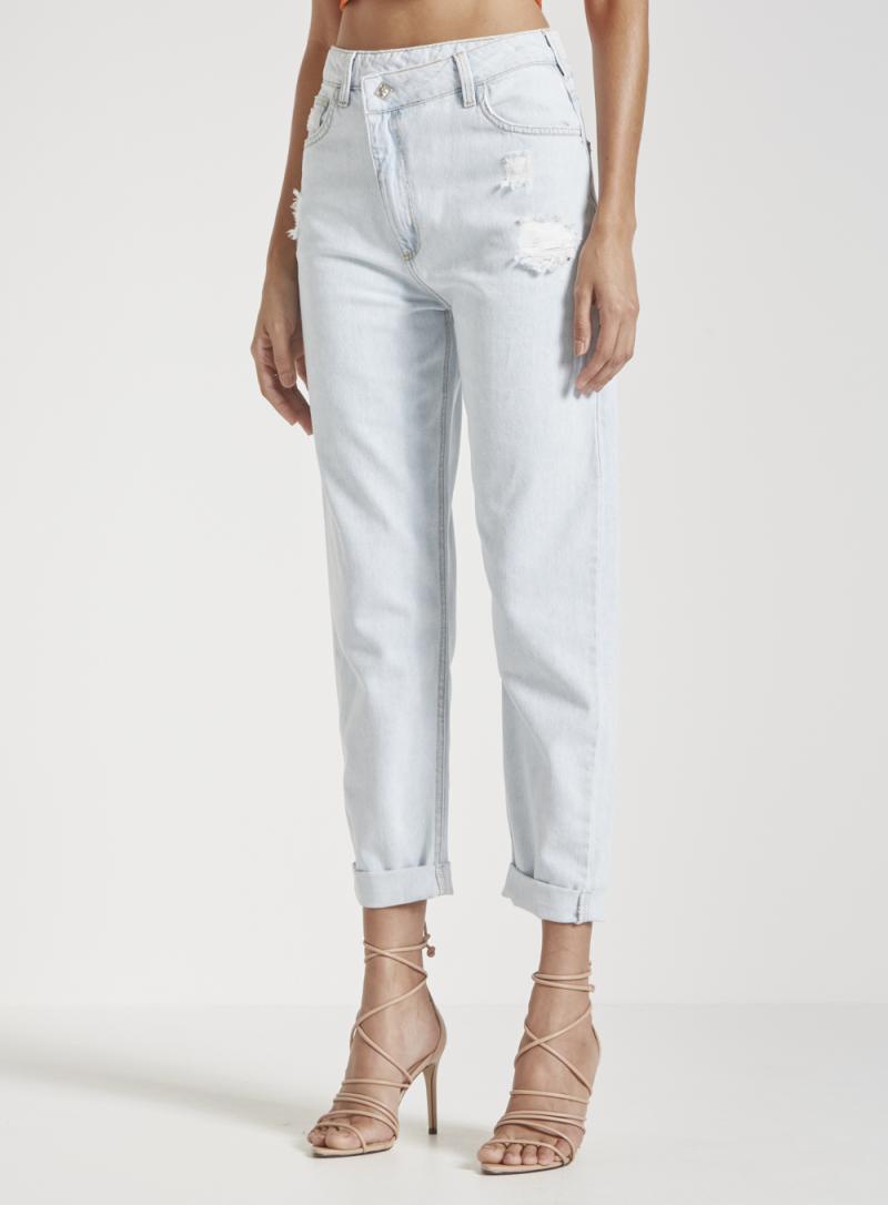 Calça Jeans Carrot Com Dobra Forum