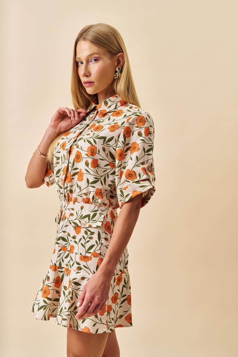 Vestido Com Mangas Corinne