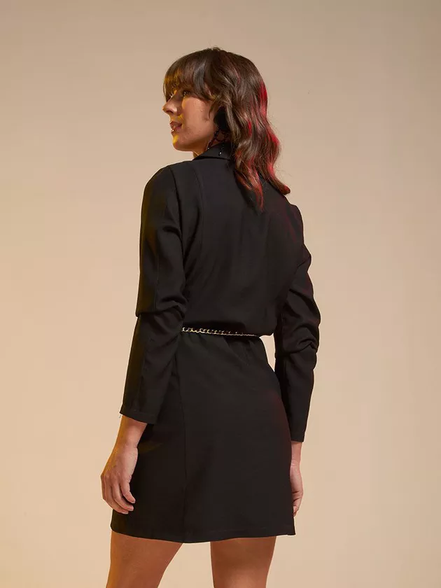 Vestido Blazer Flor Linda