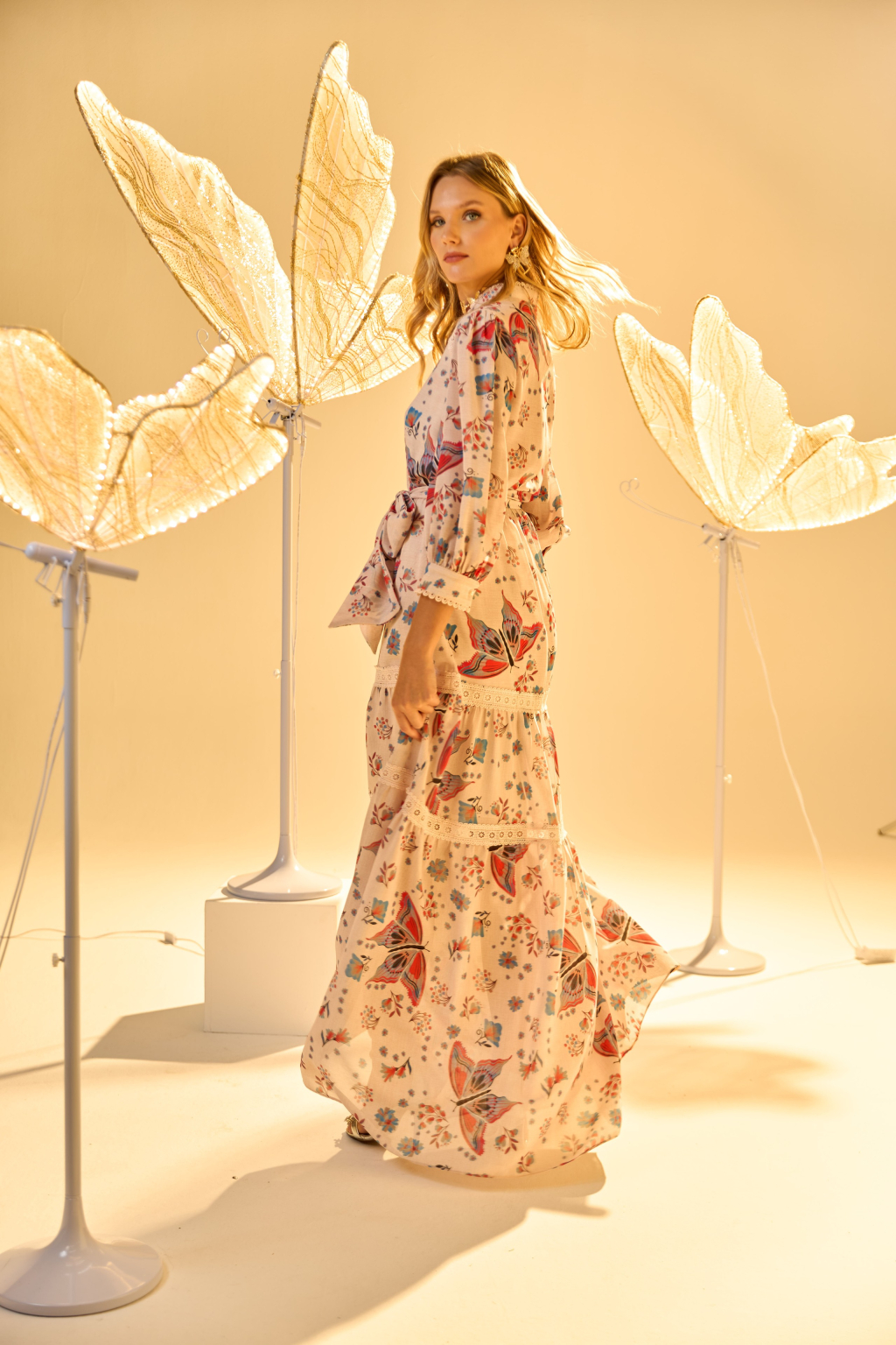 Vestido Longo Borboleta