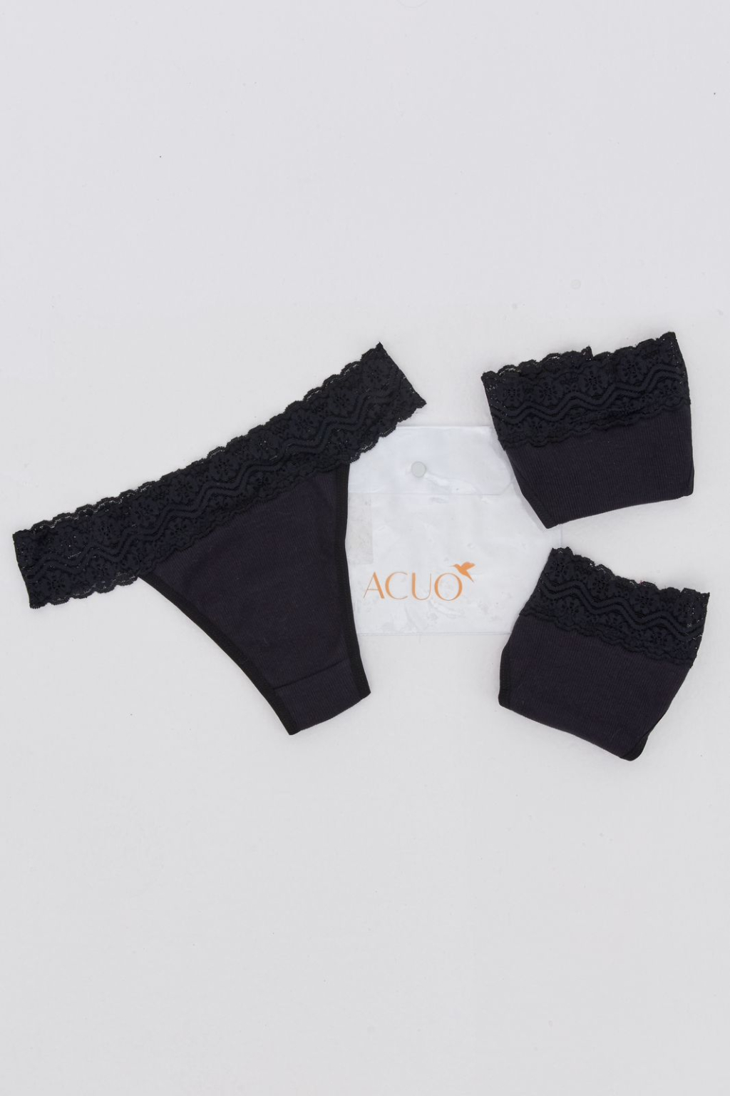 kit Calcinha Com Renda Acuo