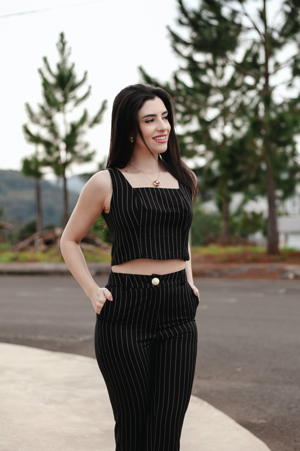 Blusa Cropped Risca De Giz Malise