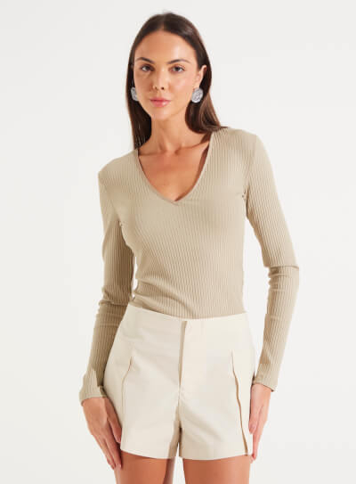 Blusa Canelada Forum