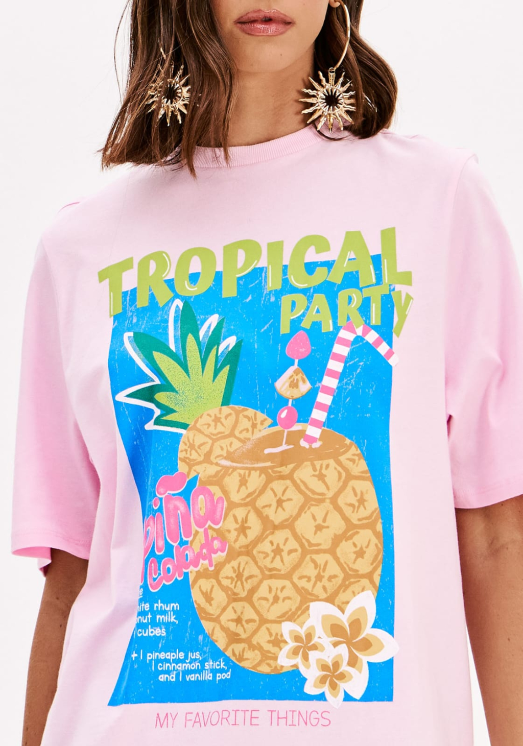 T-shirt Oversized Alongada My Favorite