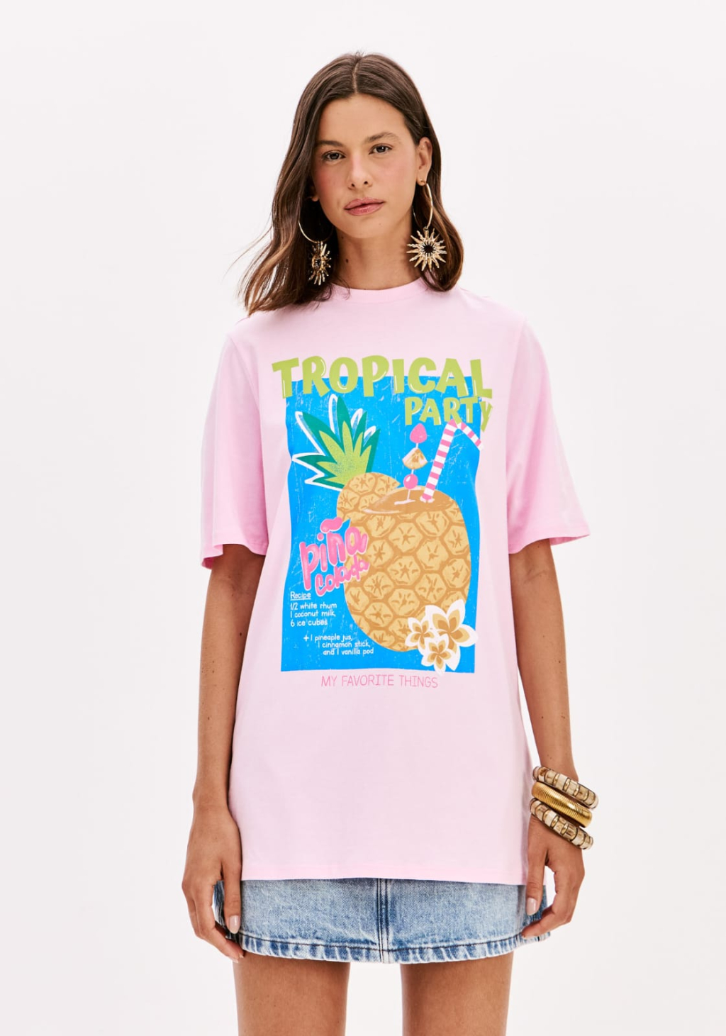 T-shirt Oversized Alongada My Favorite