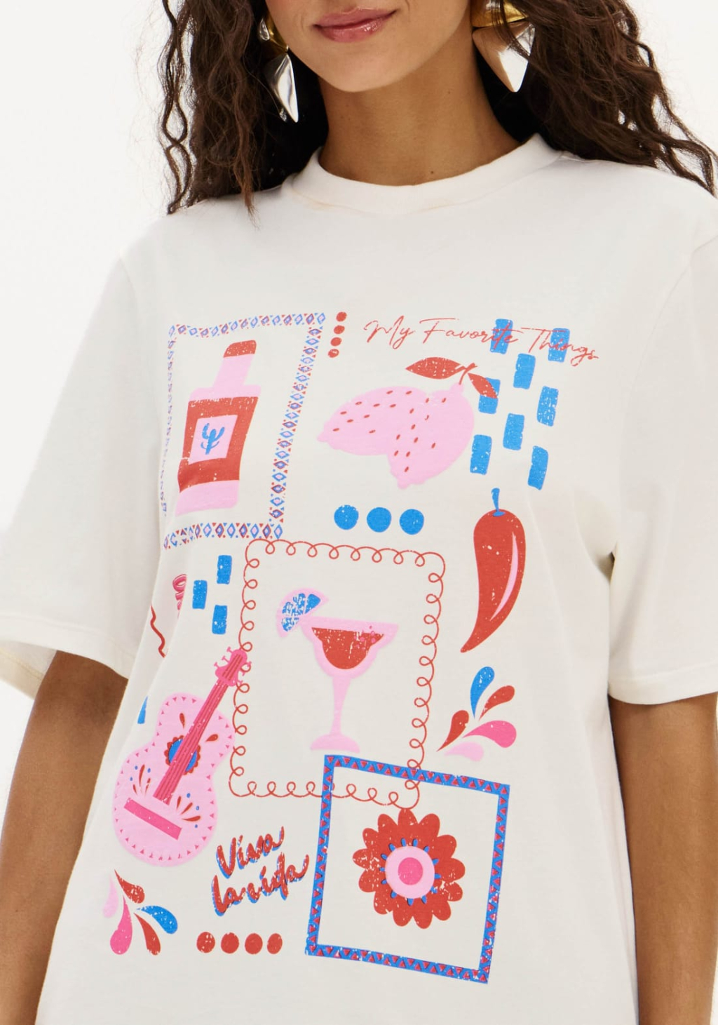 T-shirt Alongada My Favorite