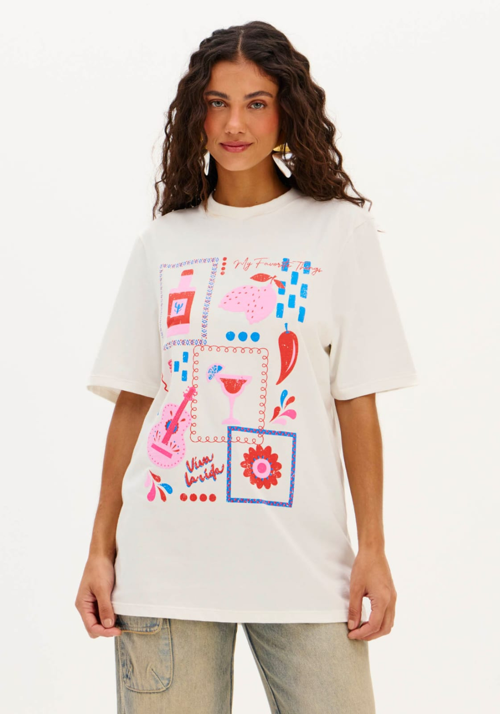 T-shirt Alongada My Favorite