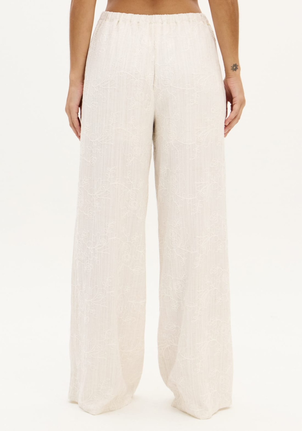 Calça Full Length Com Linho My Favorite