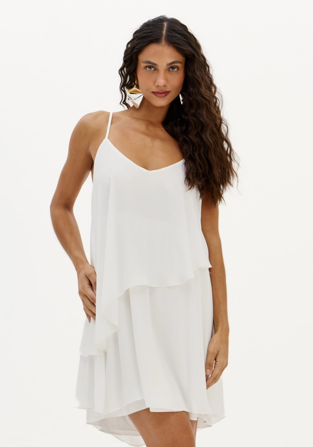 VVestido Curto  Com Camadas My Favorite
