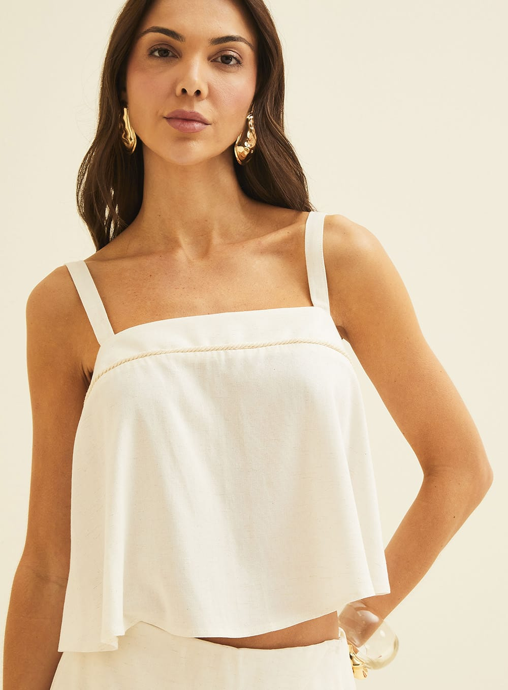 Blusa Linho Forum