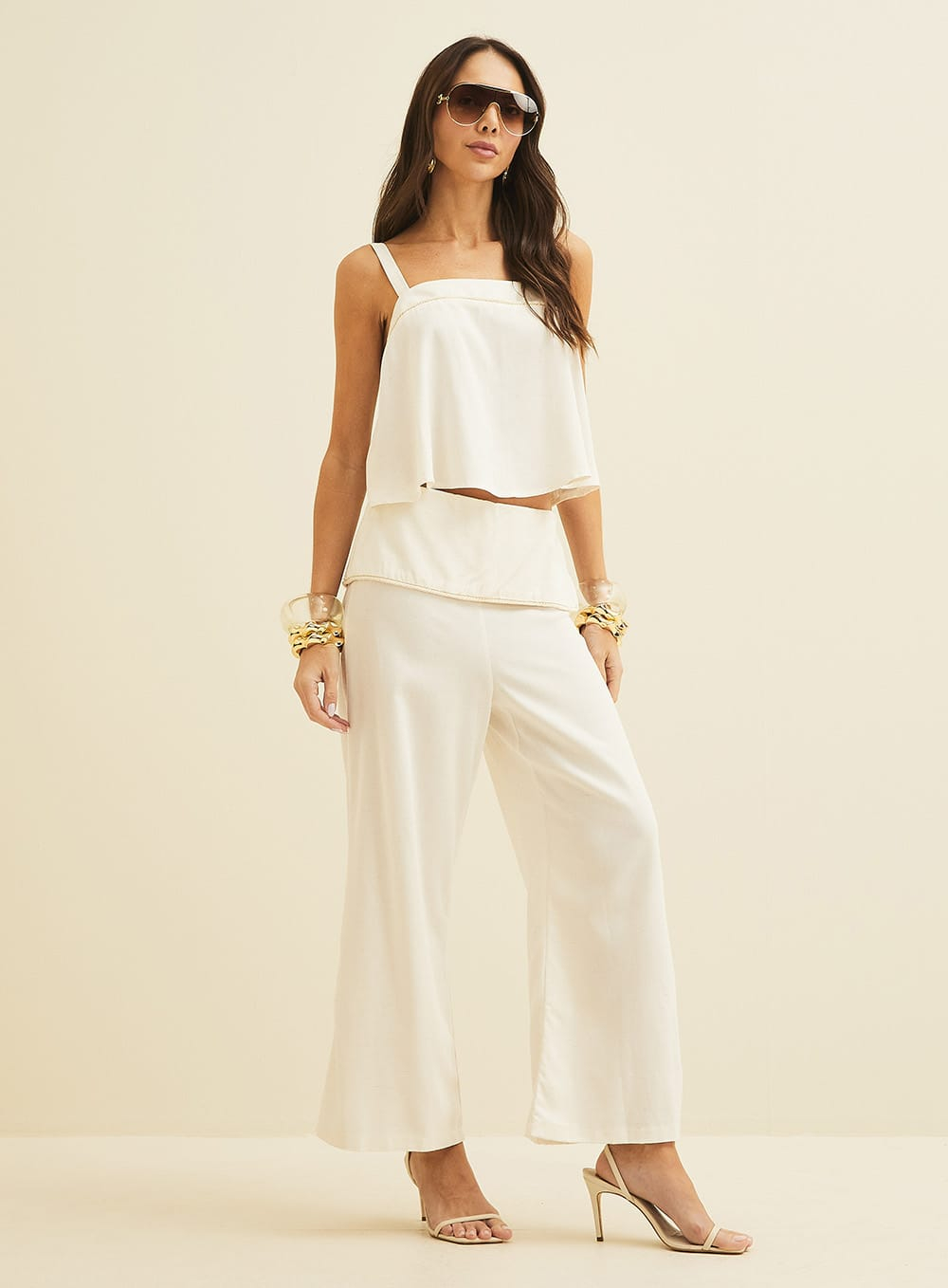 Blusa Linho Forum