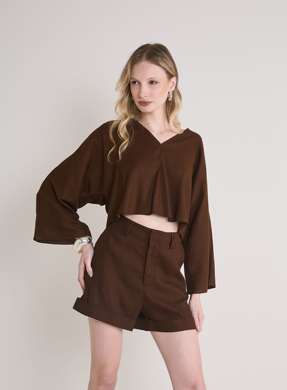 Blusa  Linho Forum
