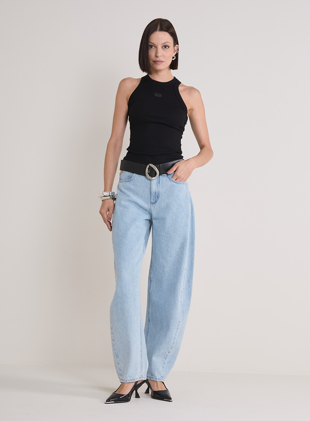 Calça Jeans Barrel  Forum