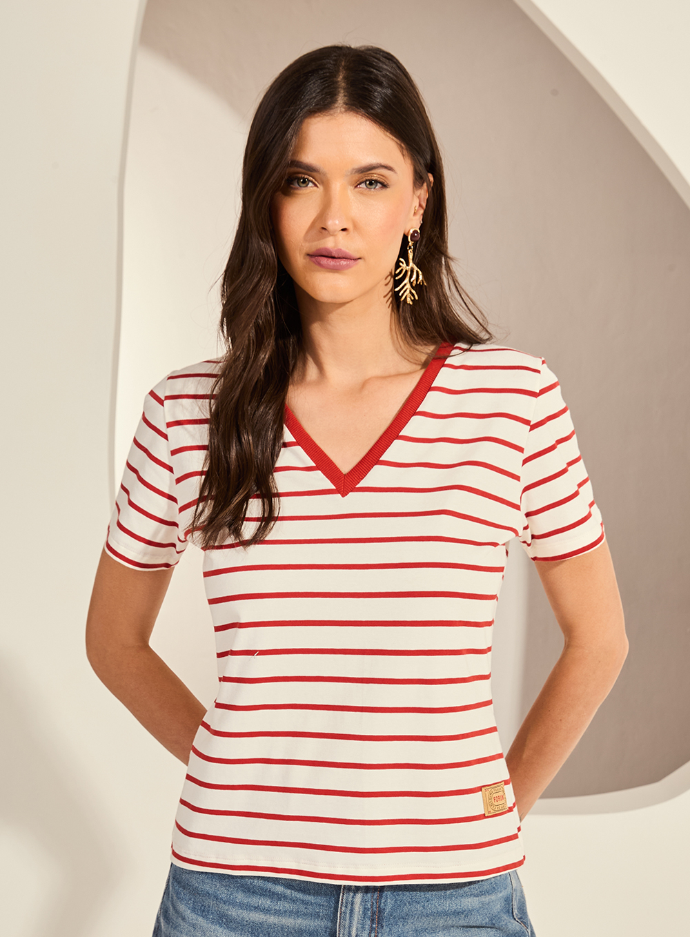 Camiseta Listrada Forum