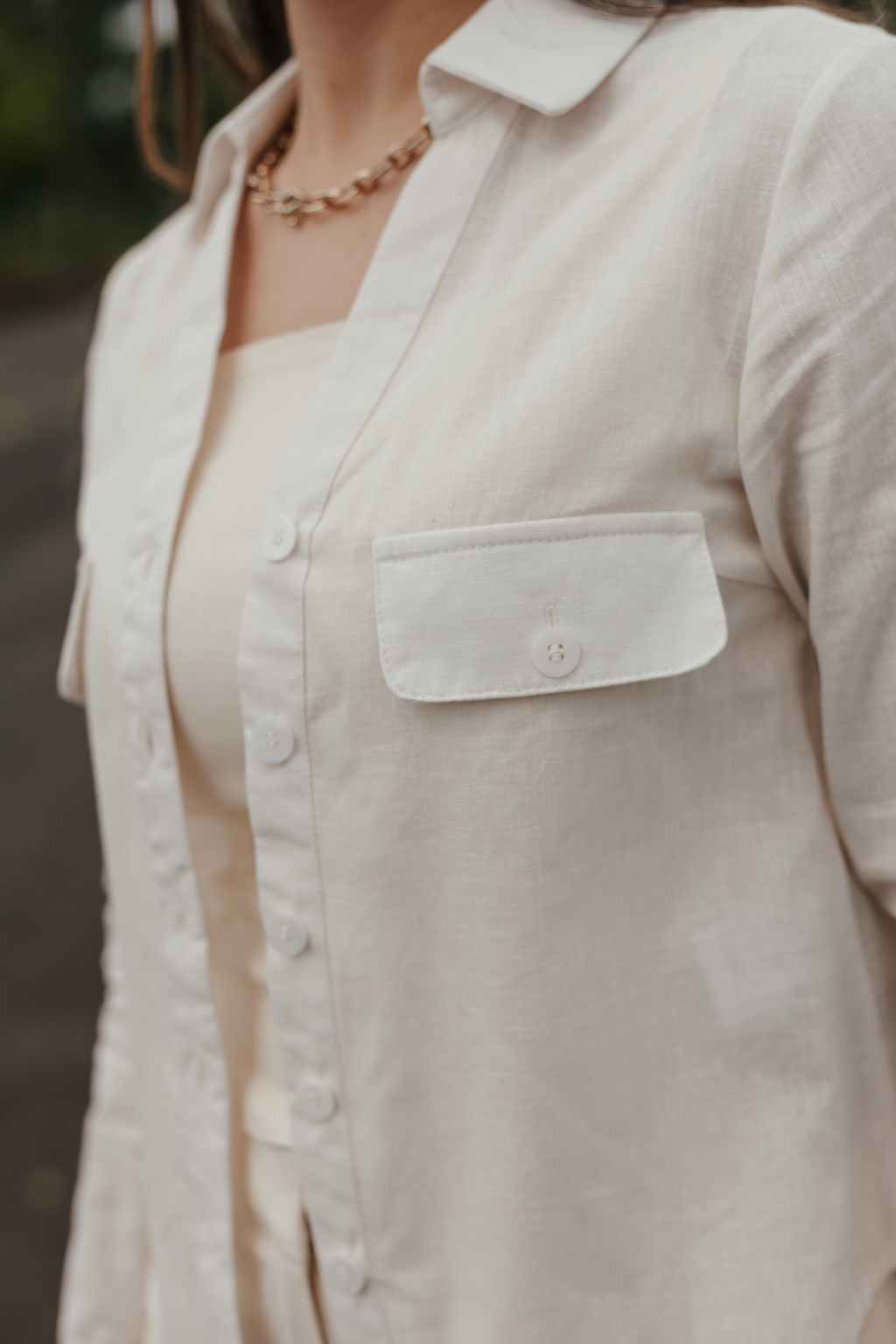 Camisa Curta Linho Malise