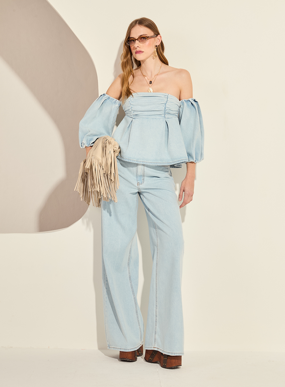 Blusa Jeaans Forum