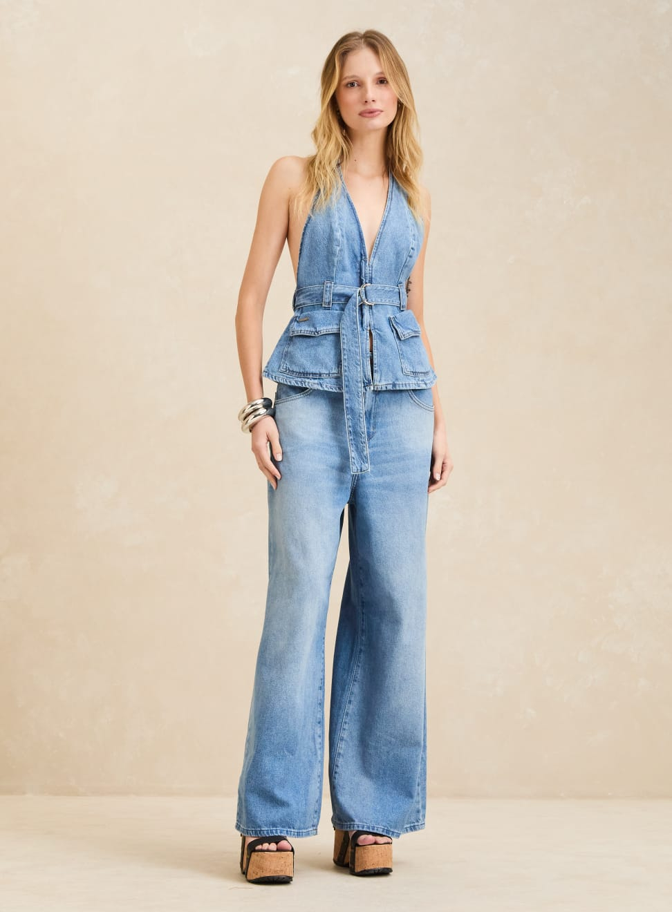 Blusa Jeans Forum